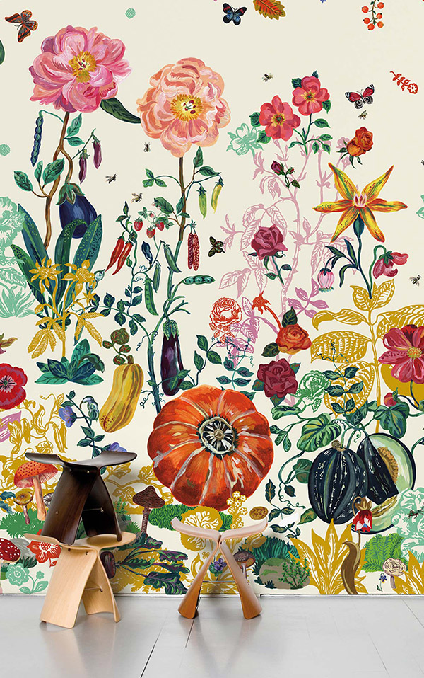 Nathalie Lete Jardin Gris - HD Wallpaper 