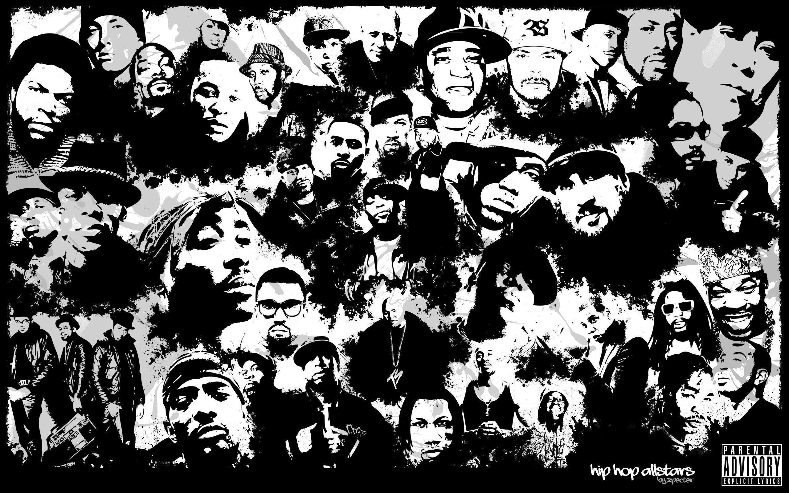 A Tribute To Hip Hop 
 Data Src Popular Rappers Wallpapers - Hip Hop - HD Wallpaper 