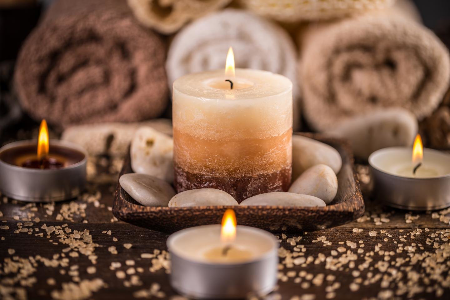 Free Spa High Quality Wallpaper Id - Spa Candle - HD Wallpaper 