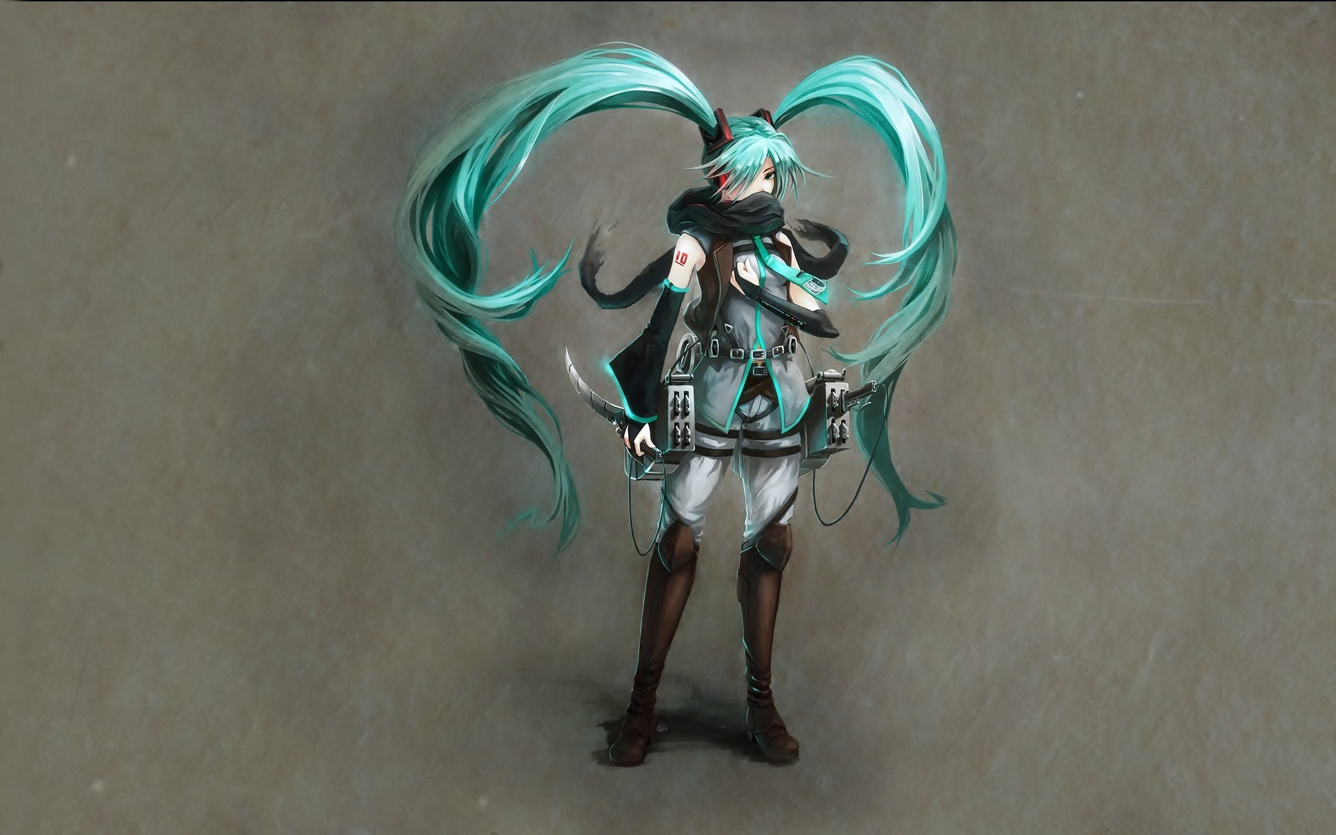 Hatsune Miku Shingeki No Kyojin - HD Wallpaper 