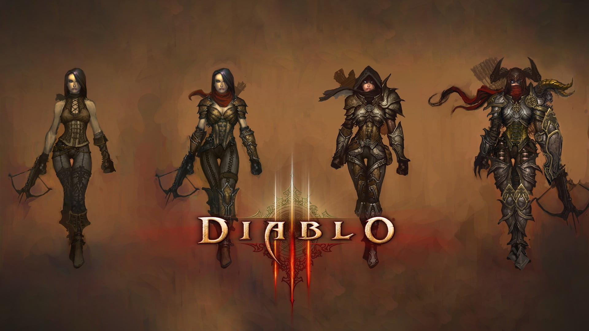 Diablo 3 Demon Hunter Artwork - HD Wallpaper 