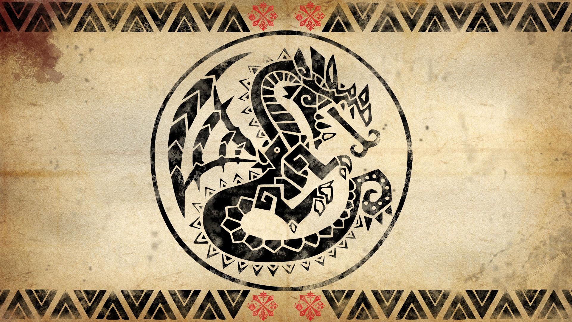 I Made A Monster Hunter Themed Wallpaper - Monster Hunter Freedom Unite Symbol - HD Wallpaper 