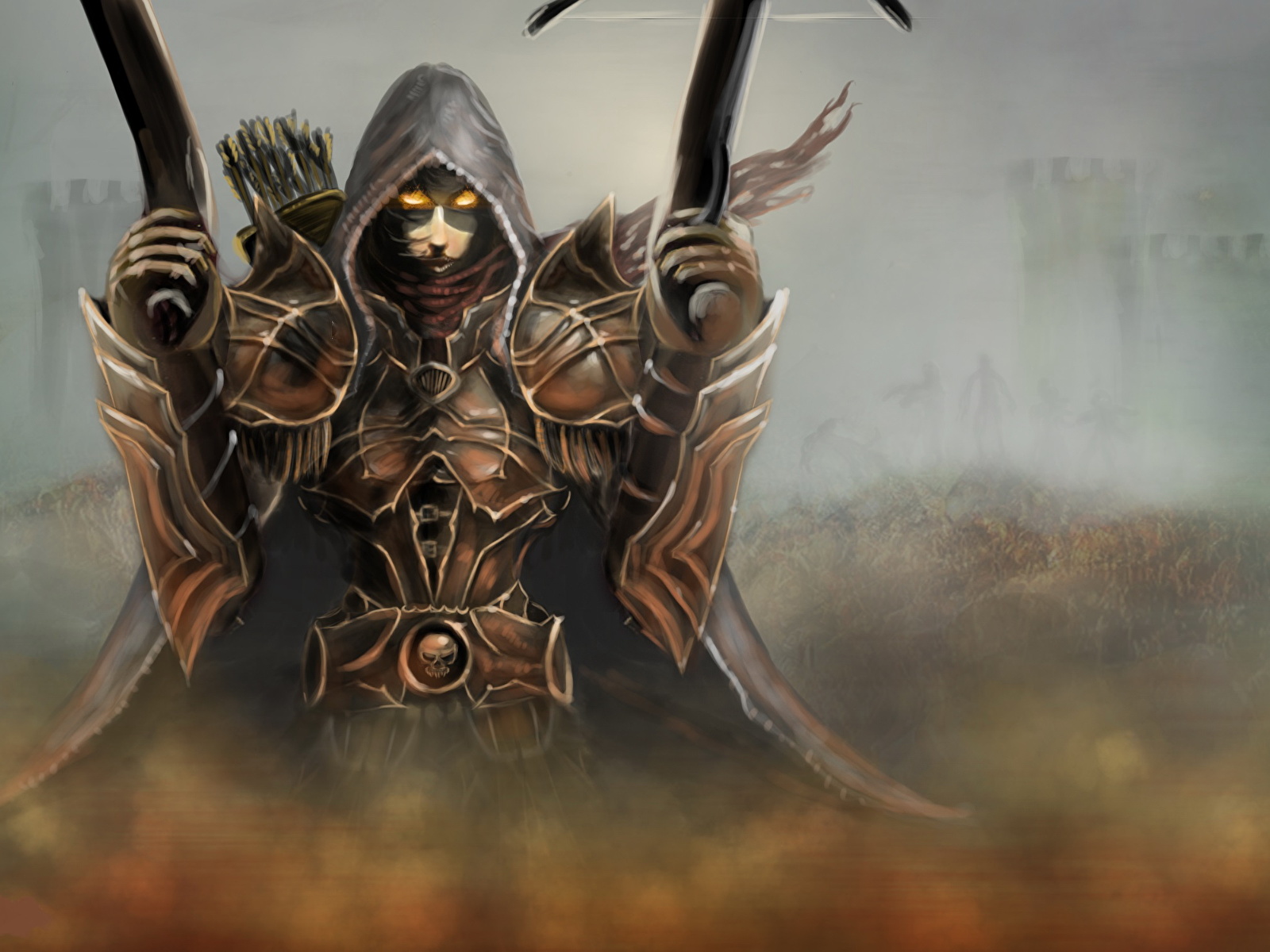 Diablo 3 Demon Hunter - HD Wallpaper 