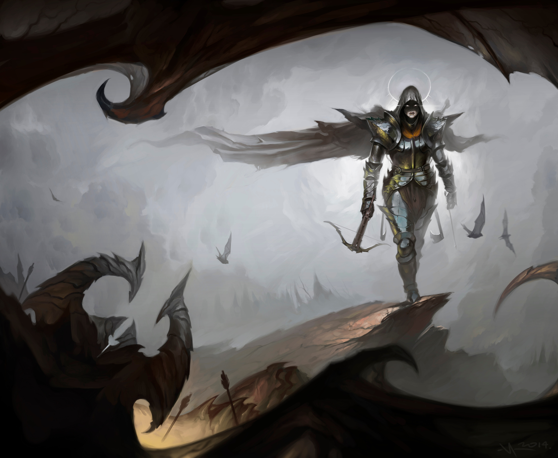 Background Demon Hunter Diablo - HD Wallpaper 