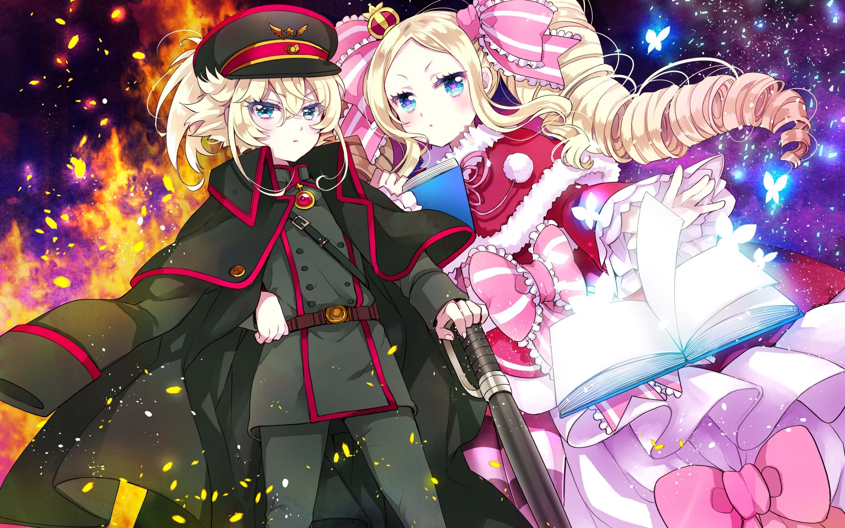 Zero, Youjo Senki, Beatrice, Anime Crossover, Tanya - Isekai Quartet Wallpaper Hd - HD Wallpaper 