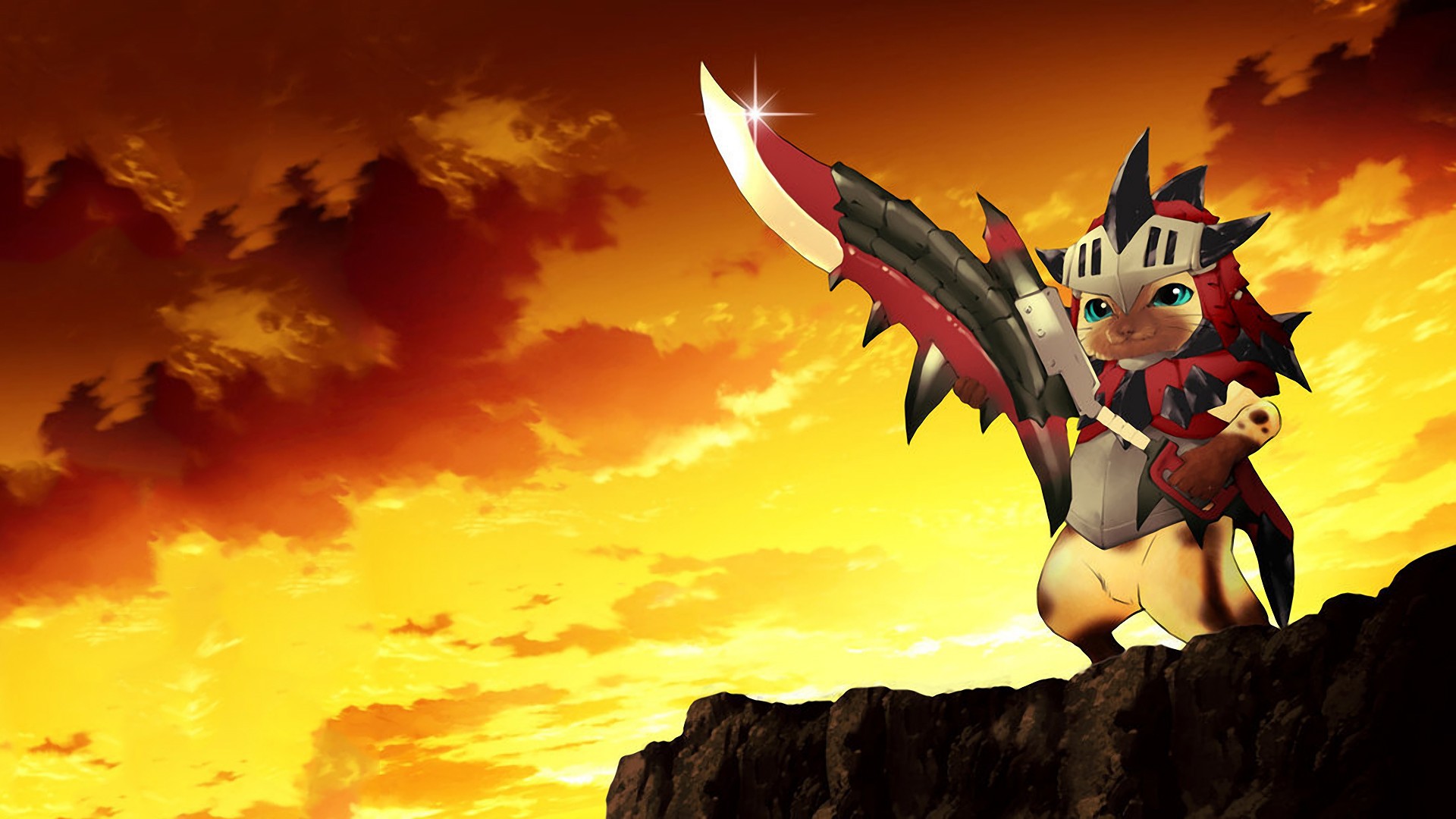Cat Warrior Game Monster Hunter - Monster Hunter Felyne Memes - HD Wallpaper 