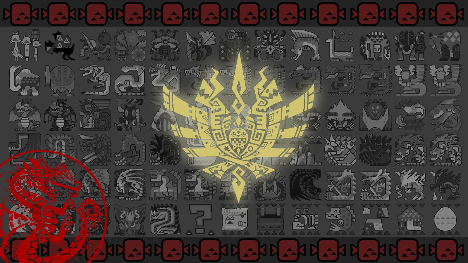 Monster Hunter Hd Wallpapers Backgrounds Wallpaper - Monster Hunter World Monster Icons - HD Wallpaper 