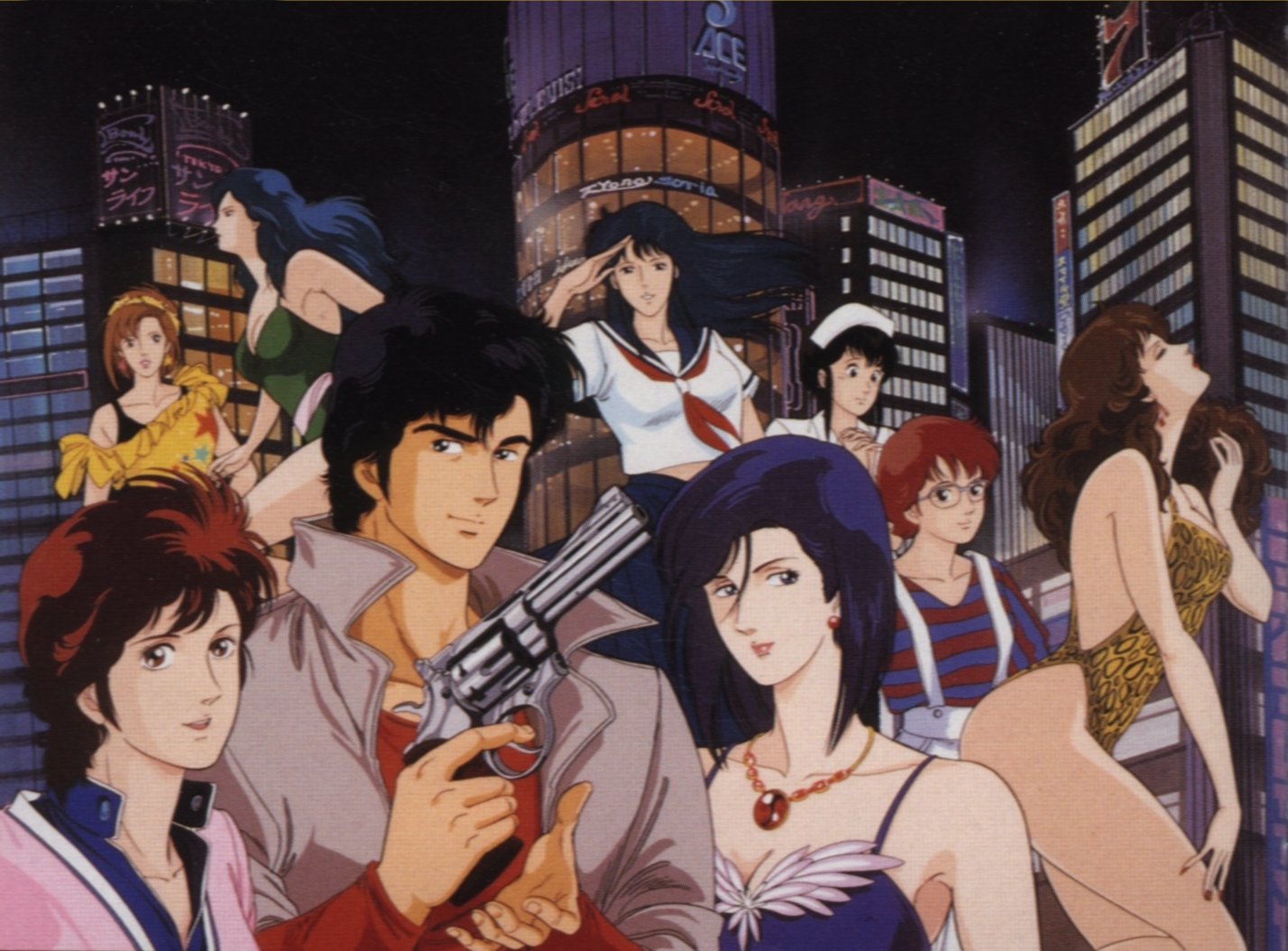 Cat's Eye City Hunter - HD Wallpaper 