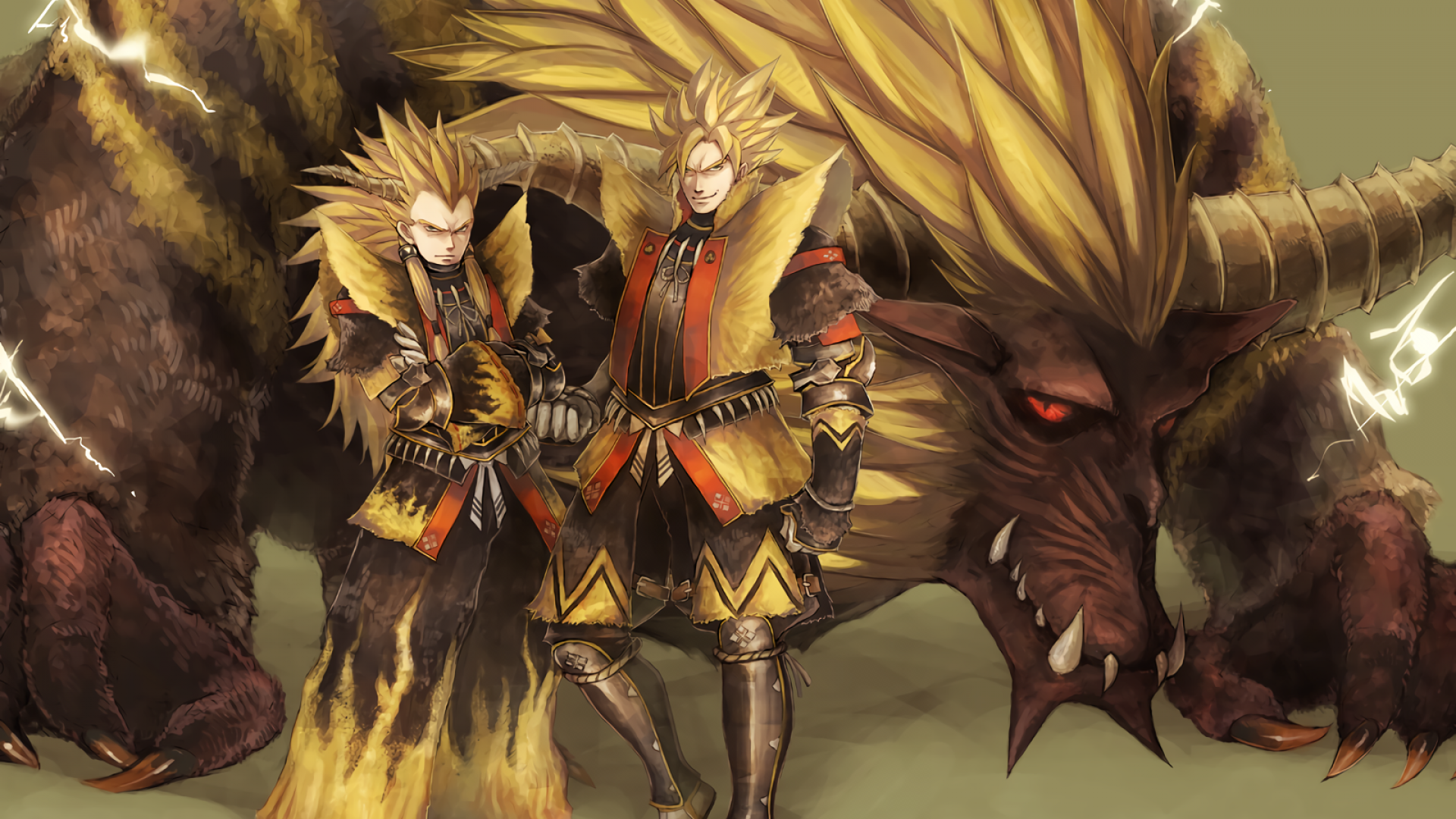 Dragon Ball Z, Goku, Vegata, Monster Hunter, Rajang, - Monster Hunter Rajang Memes - HD Wallpaper 