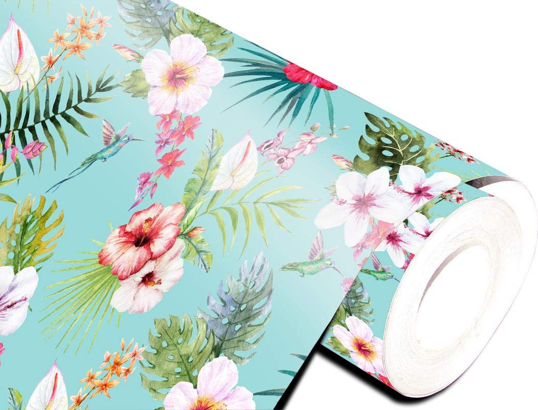 Paper Plane Design Self Adhesive Wallpapers For Living - Hibiscus - HD Wallpaper 