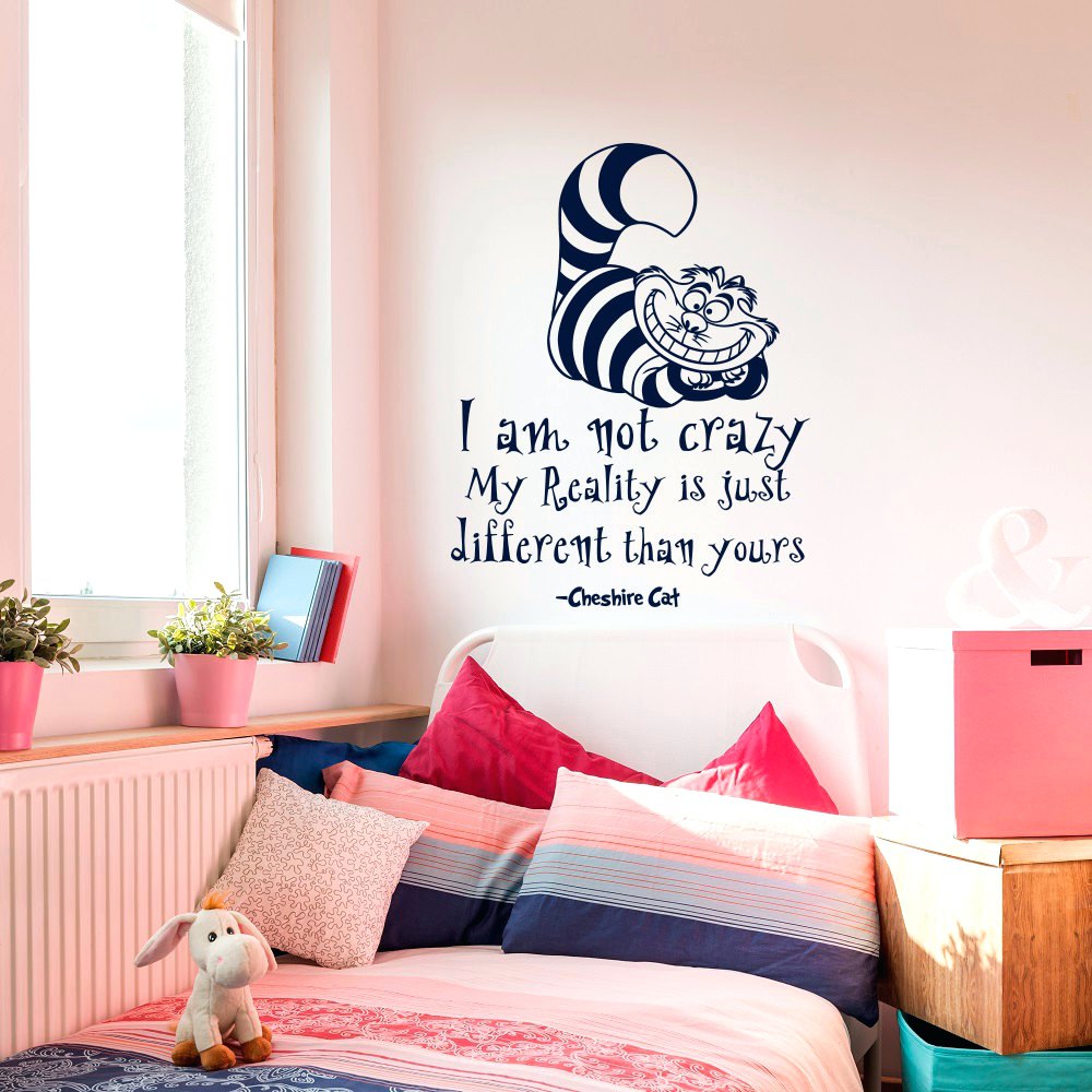 Alice In Wonderland Vinyl Wall Decals - HD Wallpaper 
