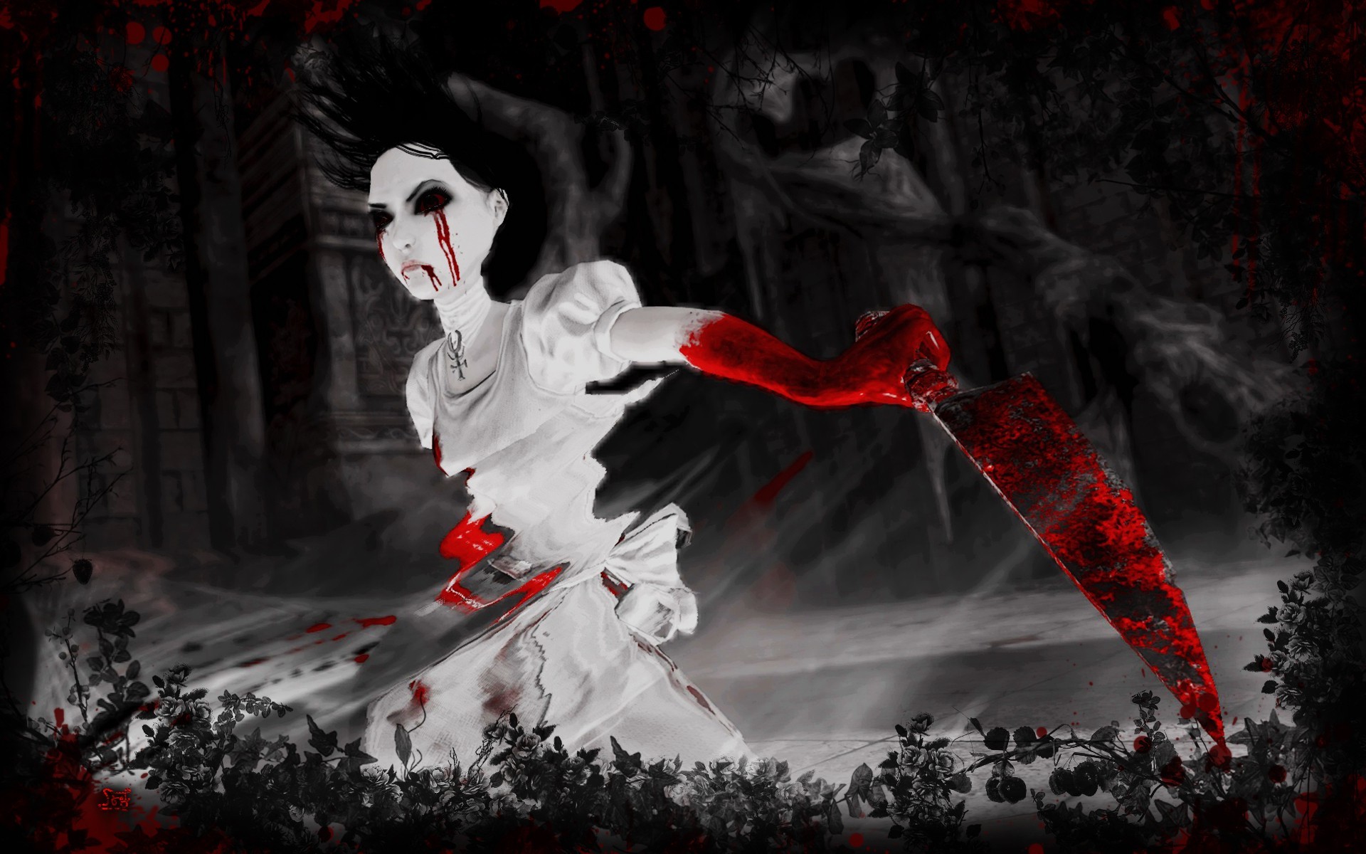 Alice Madness Returns Scary - HD Wallpaper 