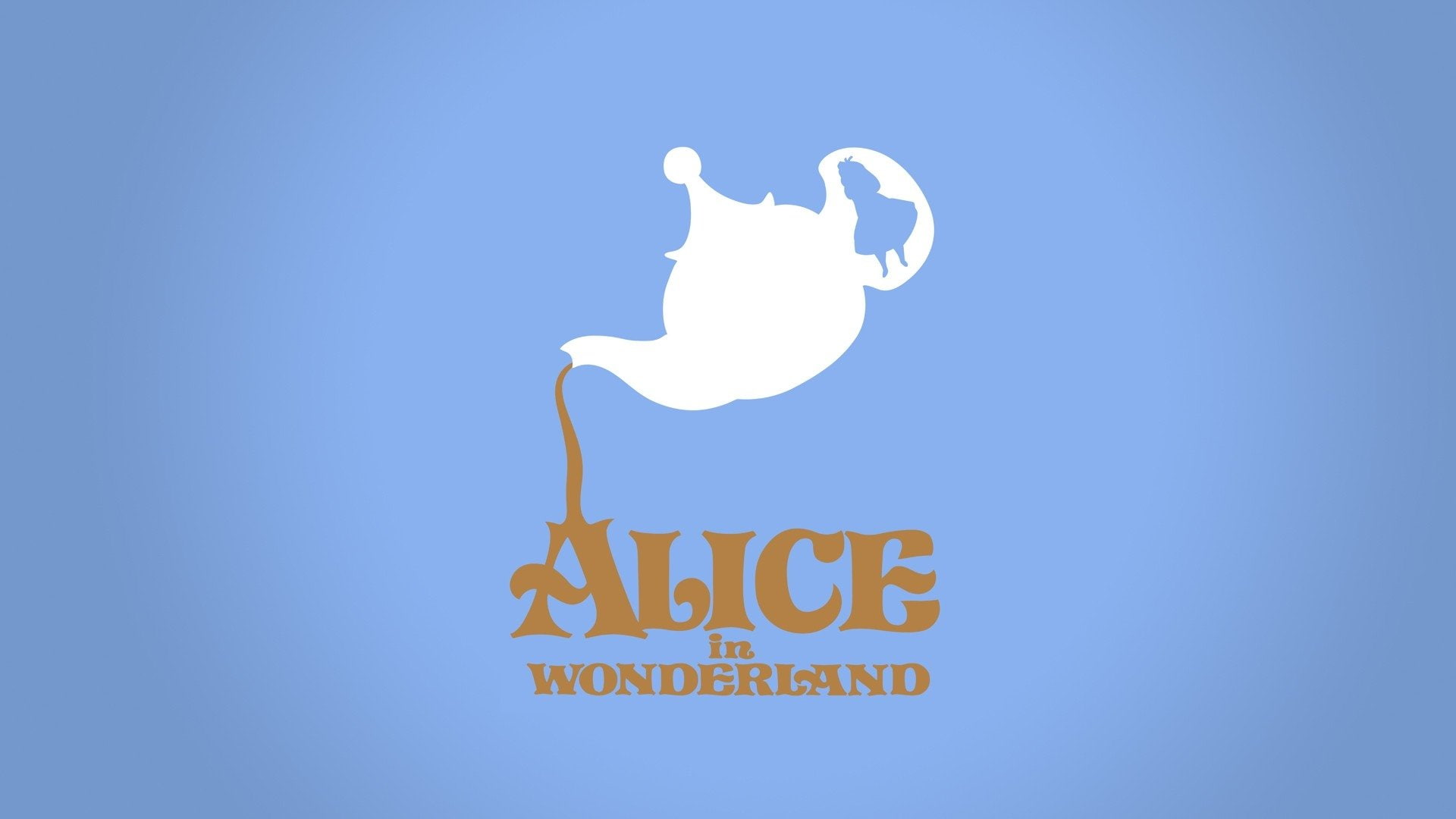 Minimalist Alice In Wonderland - 1920x1080 Wallpaper - teahub.io