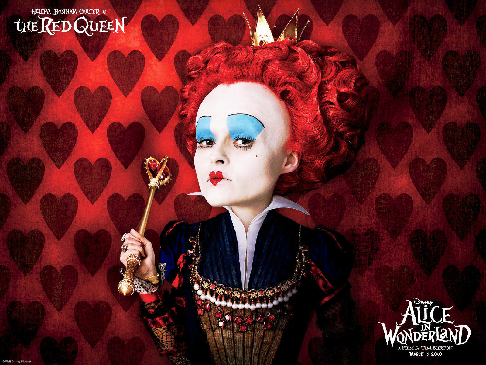 Alice In Wonderland - Queen Of Hearts In Movie - HD Wallpaper 