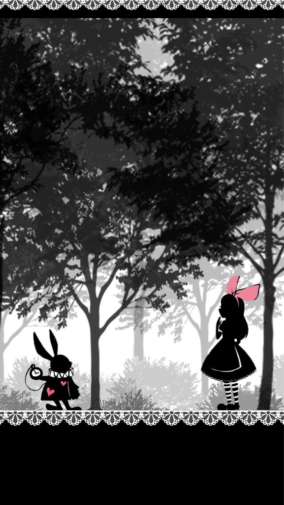 Alice, Wonderland, And Rabbit Image - Alice In Wonderland Mobile - 577x1024  Wallpaper 