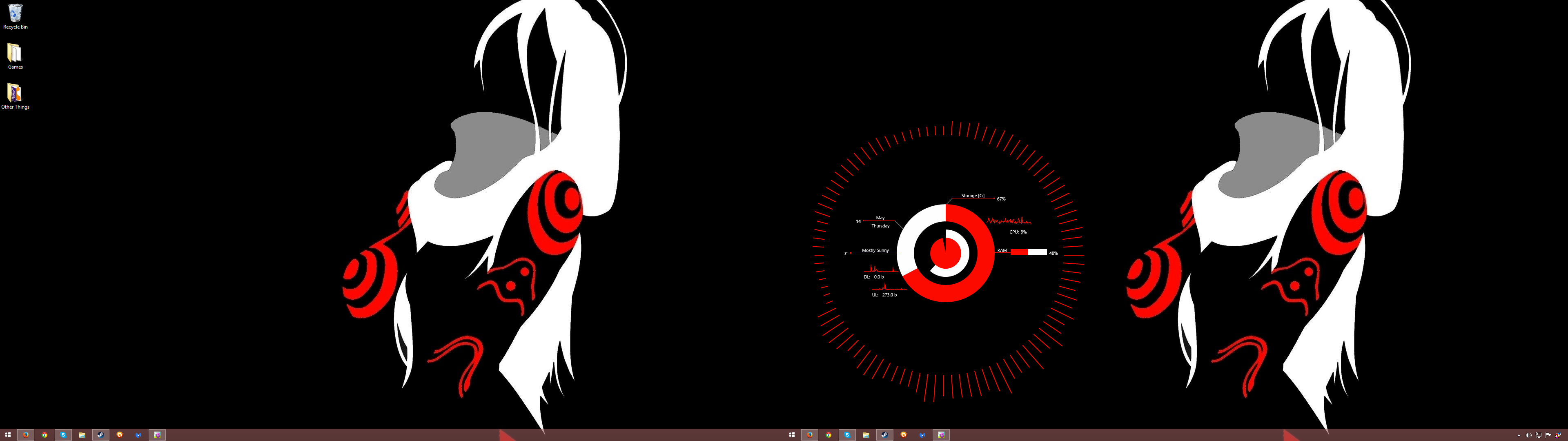 Deadman Wonderland Dual Screen - HD Wallpaper 