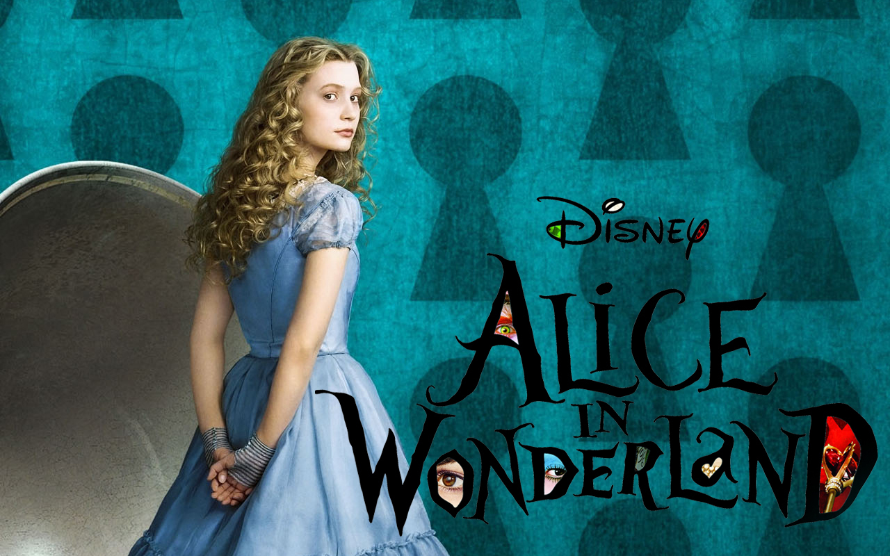 Alice Wallpaper - Window Lettering - Alice In Wonderland 2010 - HD Wallpaper 