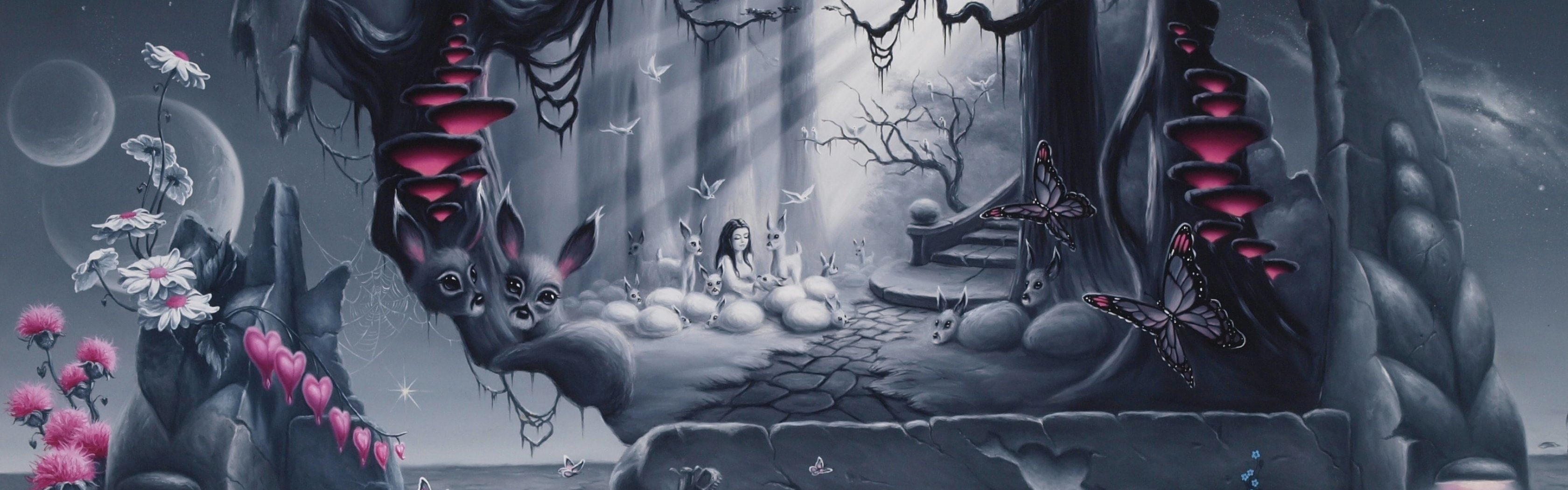 Dark Alice And Wonderland - HD Wallpaper 