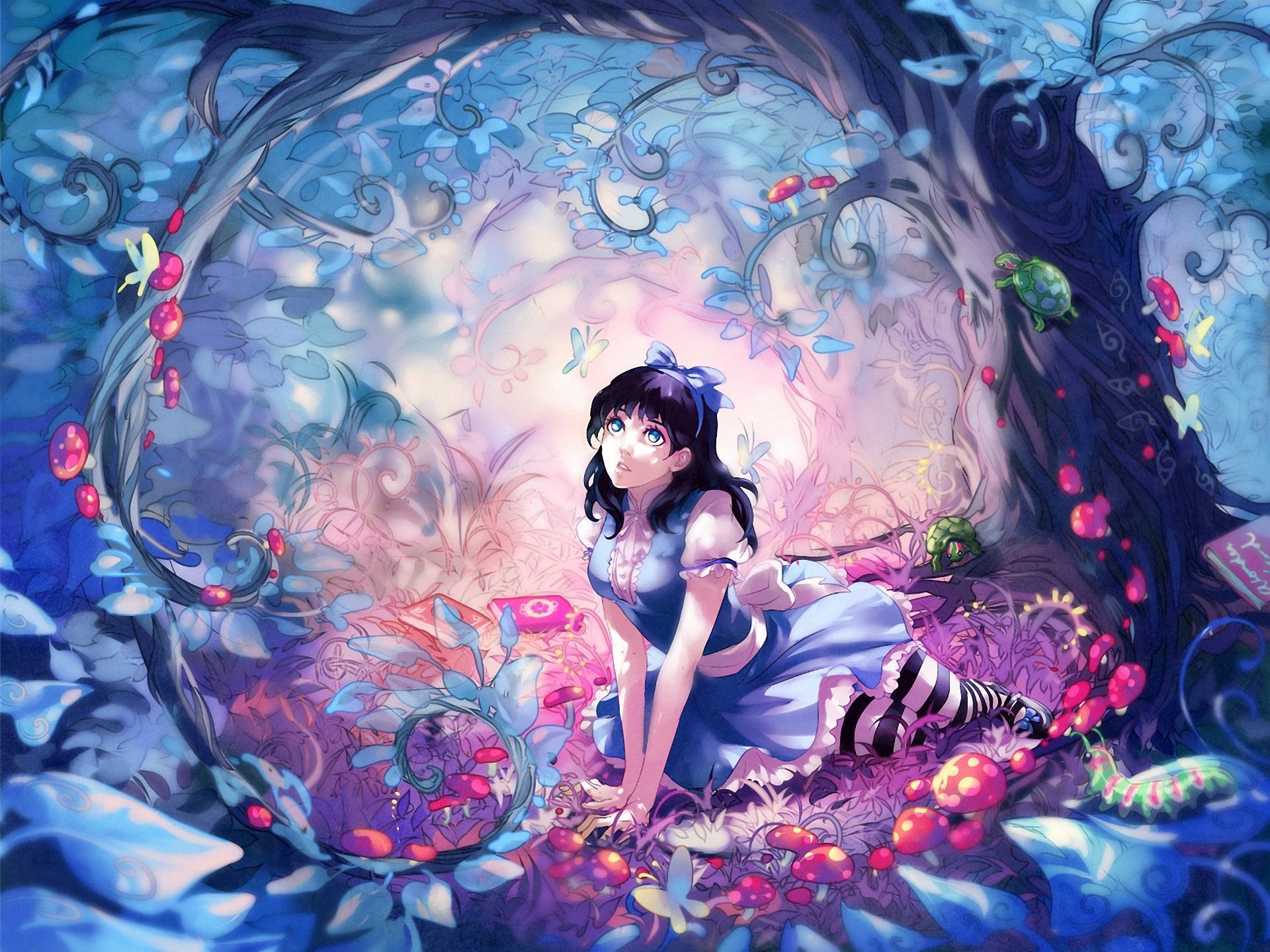 Beautiful Alice In Wonderland - HD Wallpaper 