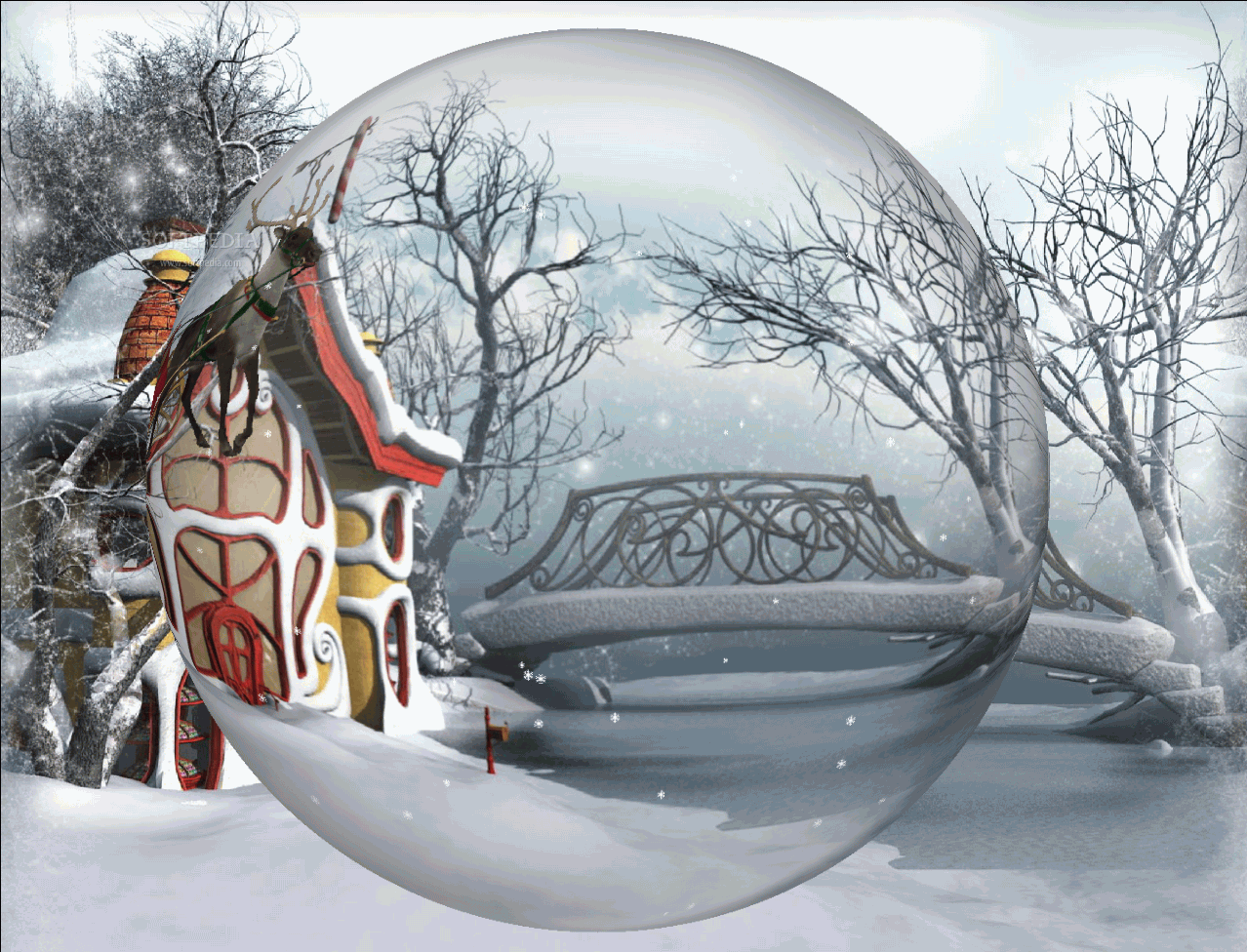 Winter Wonderland Desktop Wallpaper - Winter Wonderland - HD Wallpaper 