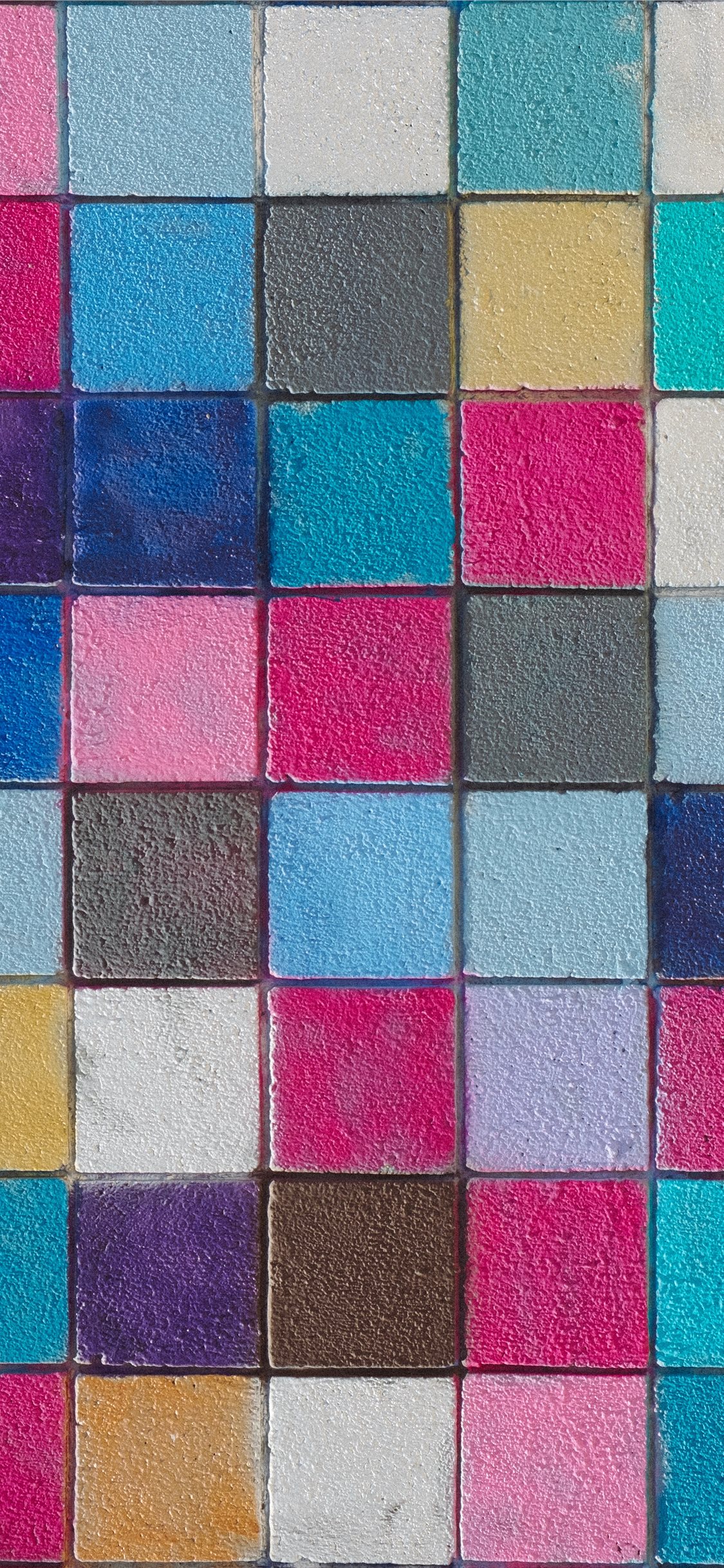 Colorful Tile Wallpaper Hd - HD Wallpaper 