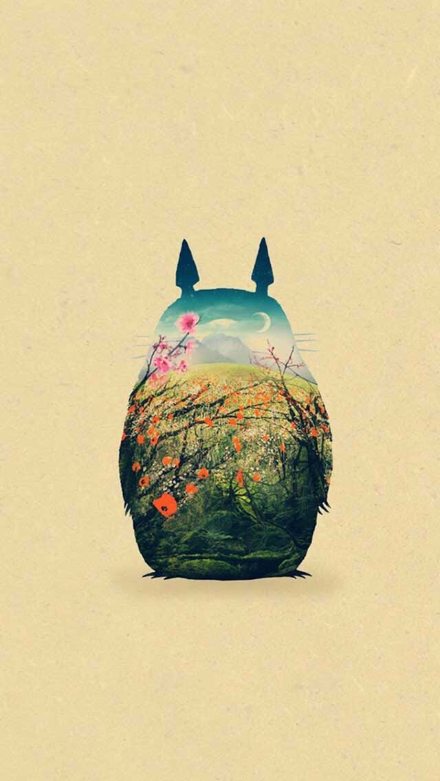 Cool, Cute, Hey - Hd Iphone 5 Ghibli - HD Wallpaper 