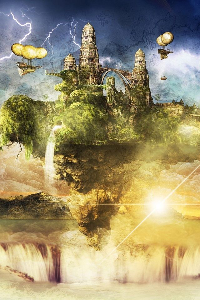 Fantasy Landscape Phone Background - HD Wallpaper 