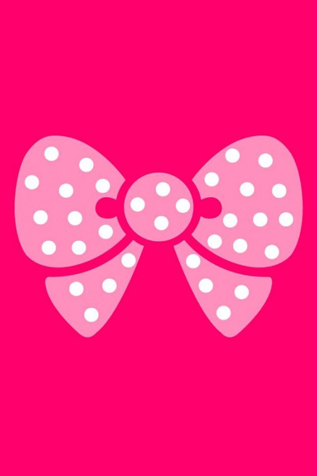 Cute Wallpapers For Ipod Touch - Cute Pink Bow Background - 640x960  Wallpaper 