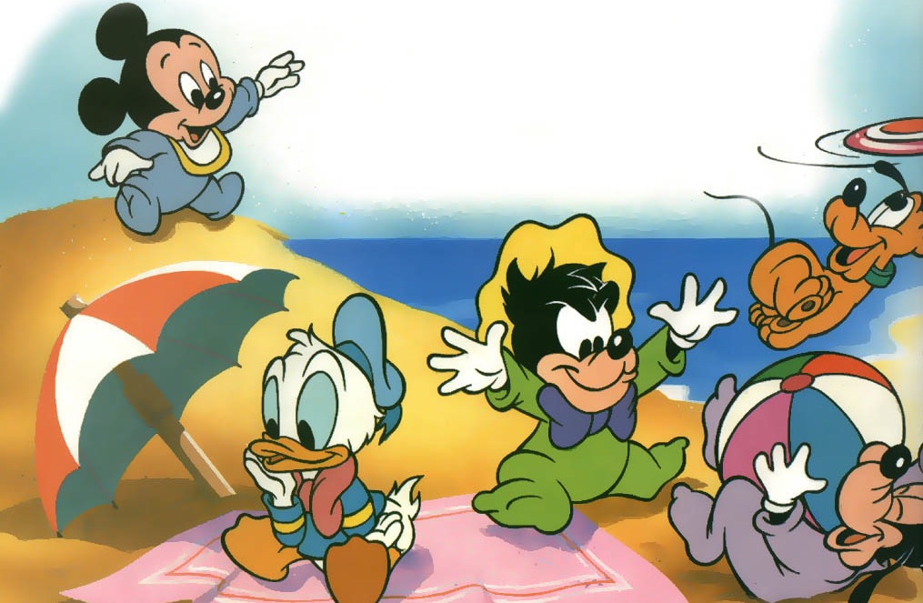 Hd Pictures, The Cutest Ever - Disney Characters At The Beach - HD Wallpaper 