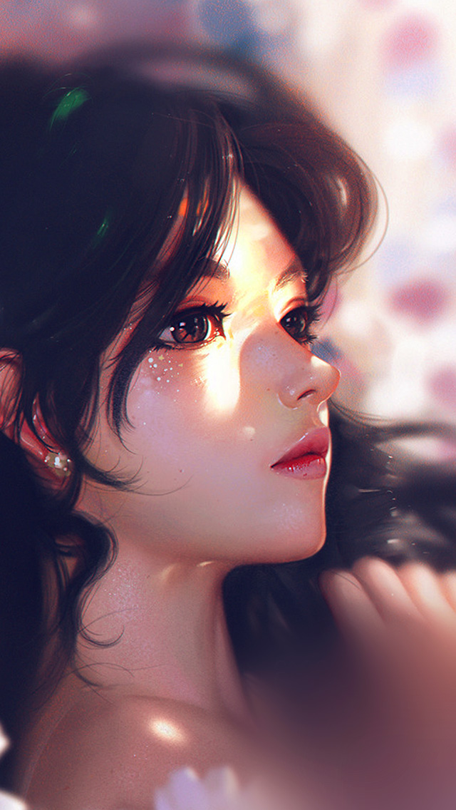 Iphone Wallpaper Girl Cute - HD Wallpaper 