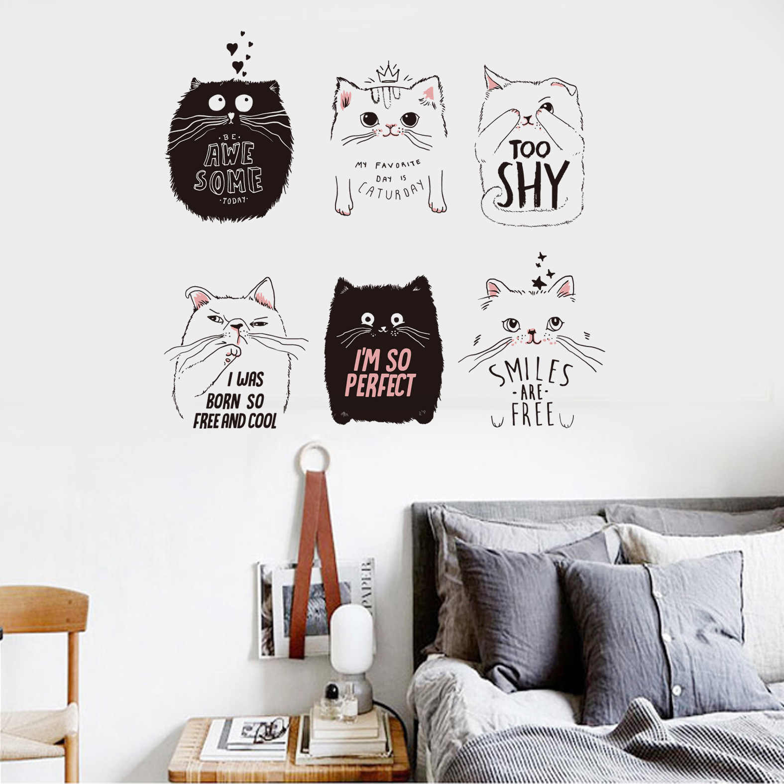 Cat Wall Sticker - HD Wallpaper 