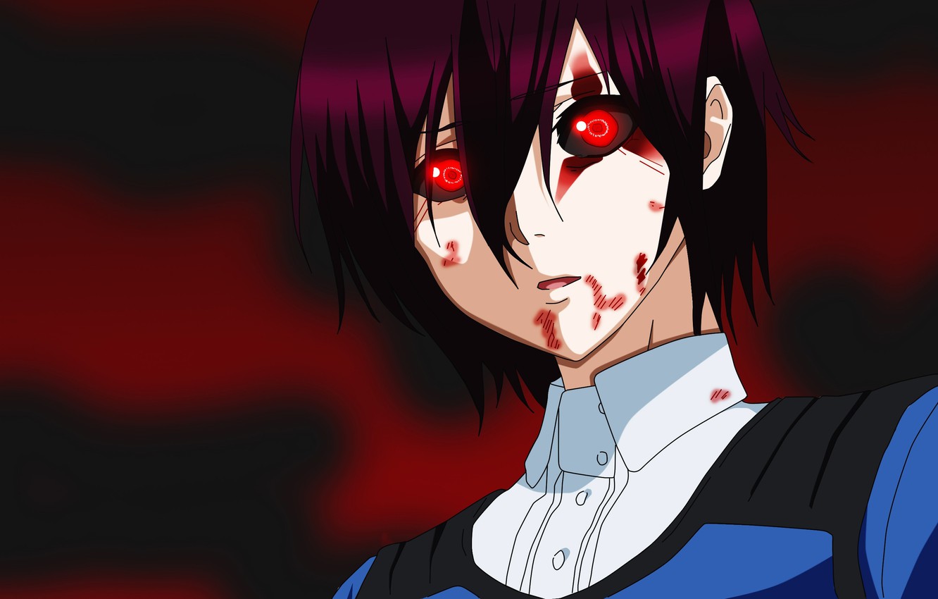 Photo Wallpaper Dark, Girl, Blood, Game, Monster, Anime, - Anime Cut Eye From Monster - HD Wallpaper 