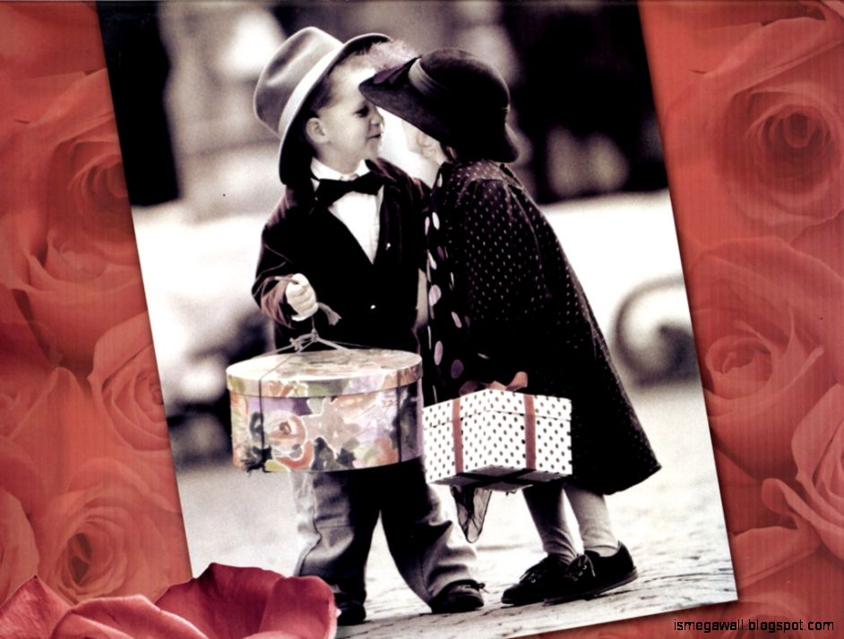 Cute Baby Love - Kiss Day Images Cute - HD Wallpaper 