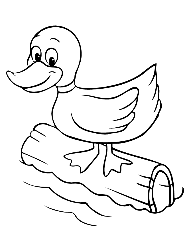 Colours Drawing Wallpaper - Cartoon Colouring Pages For Duck - HD Wallpaper 