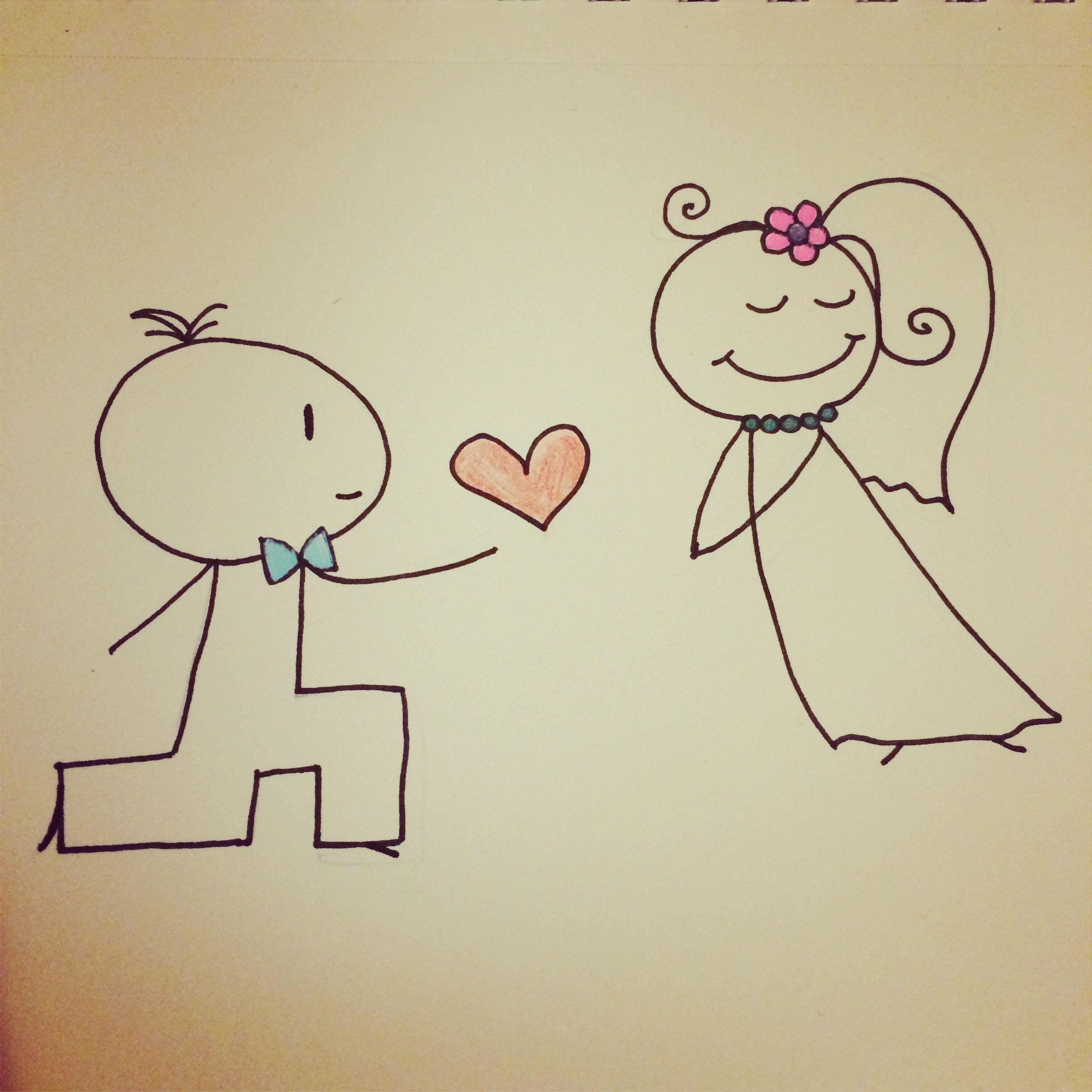 Cute Love Drawing - Love Cute Drawings For Boyfriend - HD Wallpaper 