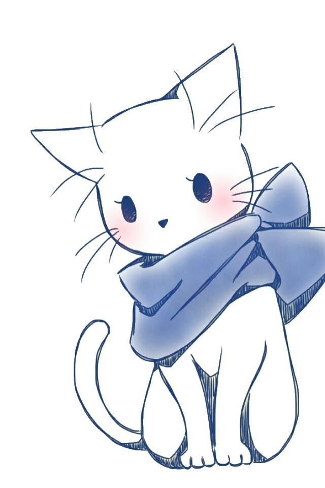 Cute cat drawing