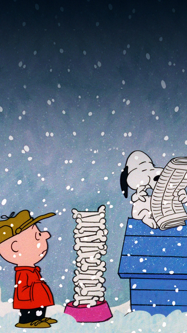 Charlie Brown Christmas Iphone - Its Not Christmas Until I See Snoopy Eating 37 Human - HD Wallpaper 