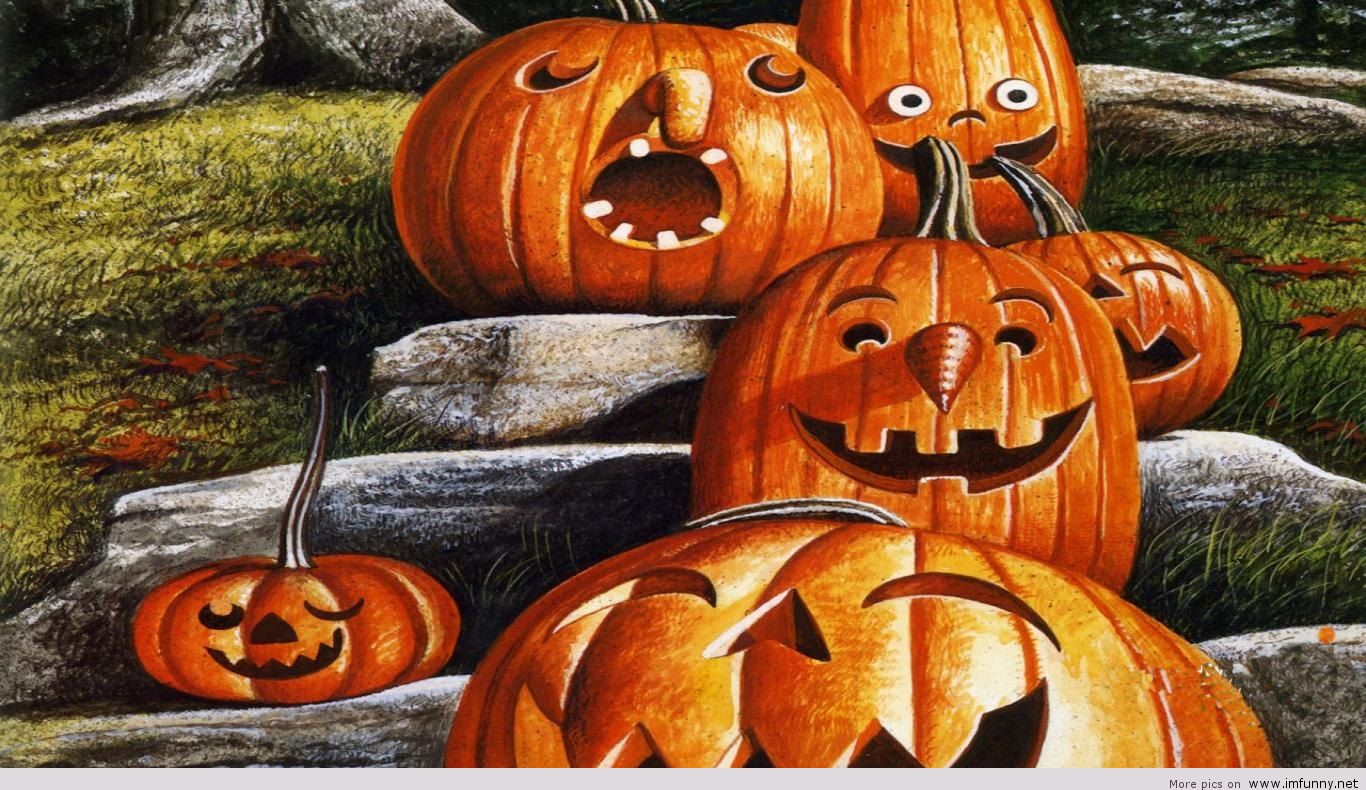 Funny Halloween Wallpapers - 万圣节 南瓜 灯 - HD Wallpaper 