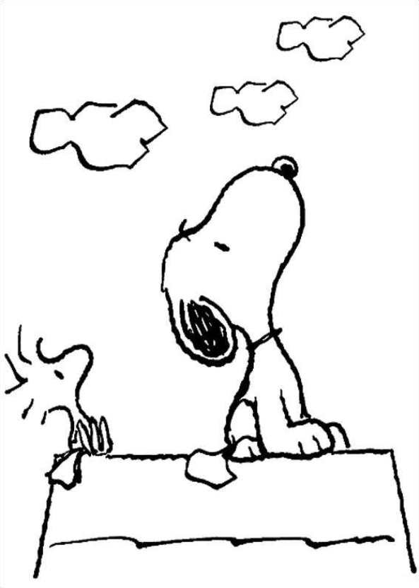 Charlie Brown Snoopy Looking Up - HD Wallpaper 
