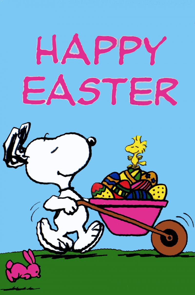 Happy Easter Snoopy - HD Wallpaper 