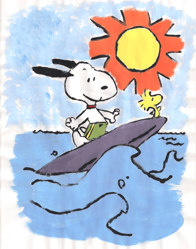 Snoopy Wallpaper Summer - Snoopy Summer Clipart - HD Wallpaper 
