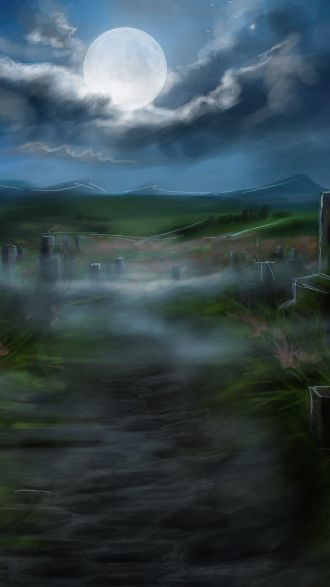 Cemetery Background Hd - HD Wallpaper 