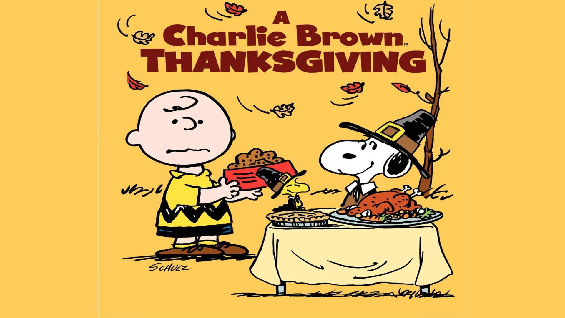 1920x1080, Snoopy Thanksgiving Wallpapers - Charlie Brown Thanksgiving Poster - HD Wallpaper 