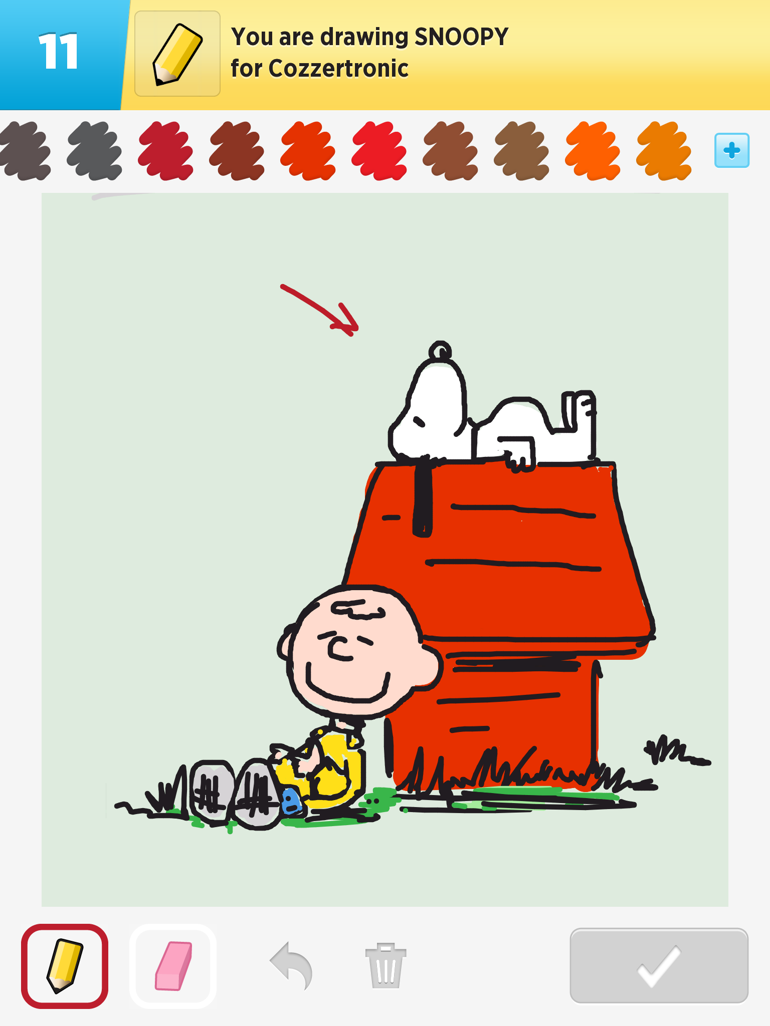 Snoopy - Draw Something Fin - HD Wallpaper 