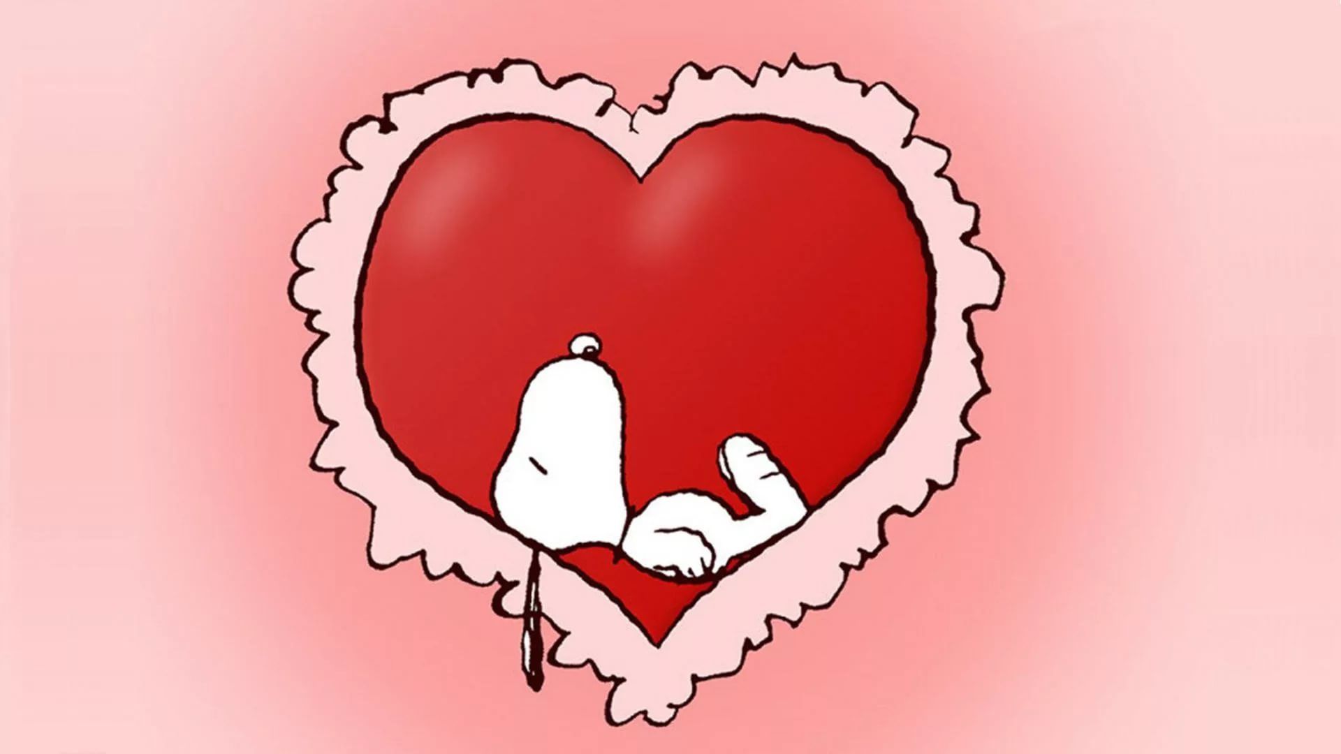 Snoopy Valentines Day Hd Desktop Wallpaper - Snoopy Love - HD Wallpaper 