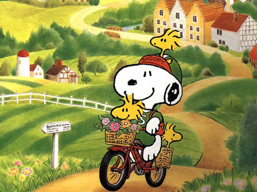 Peanuts Autumn Wallpaper - Welcome April Snoopy - 1024x768 Wallpaper -  