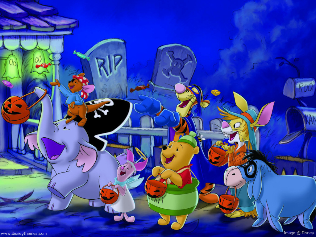Halloween Wallpaper Winnie The Pooh - HD Wallpaper 
