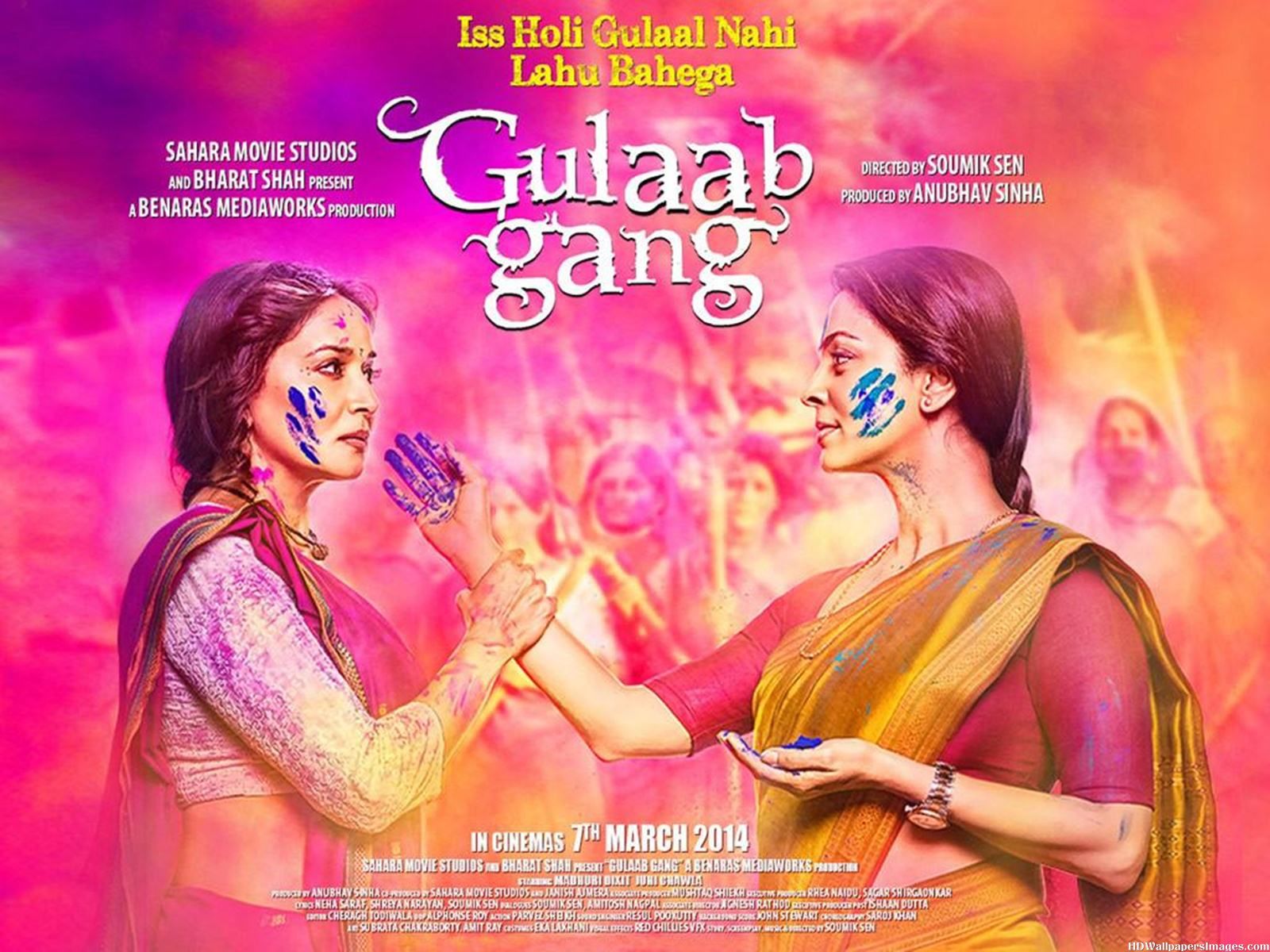 Gulab Gang 2014 Movie Poster - Gulaab Gang - HD Wallpaper 