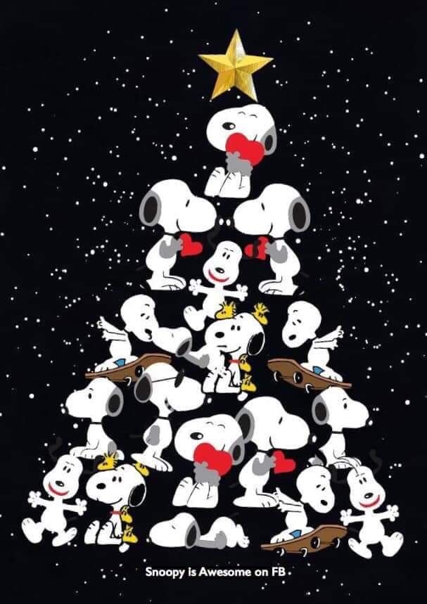 Snoopy Christmas Tree - HD Wallpaper 