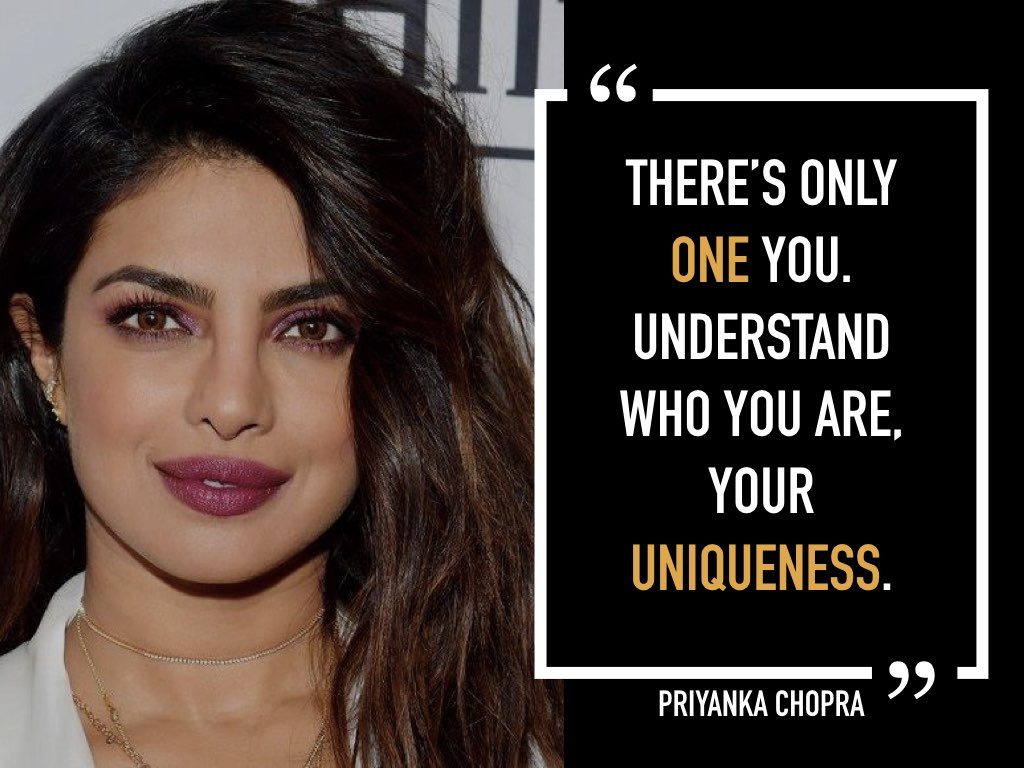 There’s Only One You - Priyanka Chopra Inspirational Quotes - HD Wallpaper 